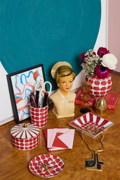 La DoubleJ Goodie Jar - Cherries Ivory | Thumbnail 2 La DoubleJ Goodie Jar - Cherries Ivory | Thumbnail 2
