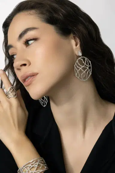 PARULINA Gothic Briar Diamond Earrings | Thumbnail 2
