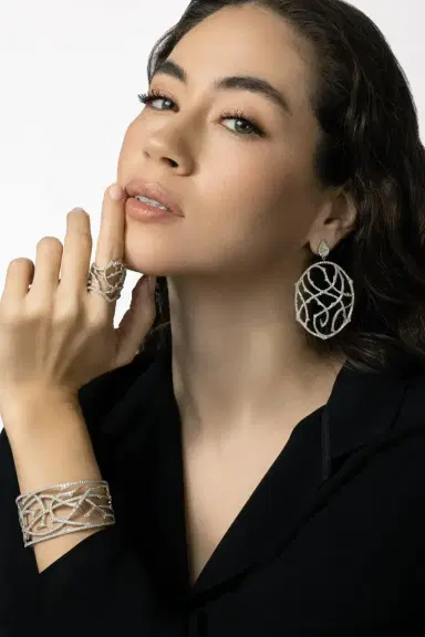 PARULINA Gothic Briar Diamond Earrings | Thumbnail 3