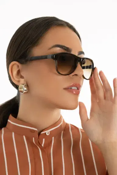 Brunello Cucinelli Gradient Aviator Sunglasses - Chocolate | Thumbnail 4