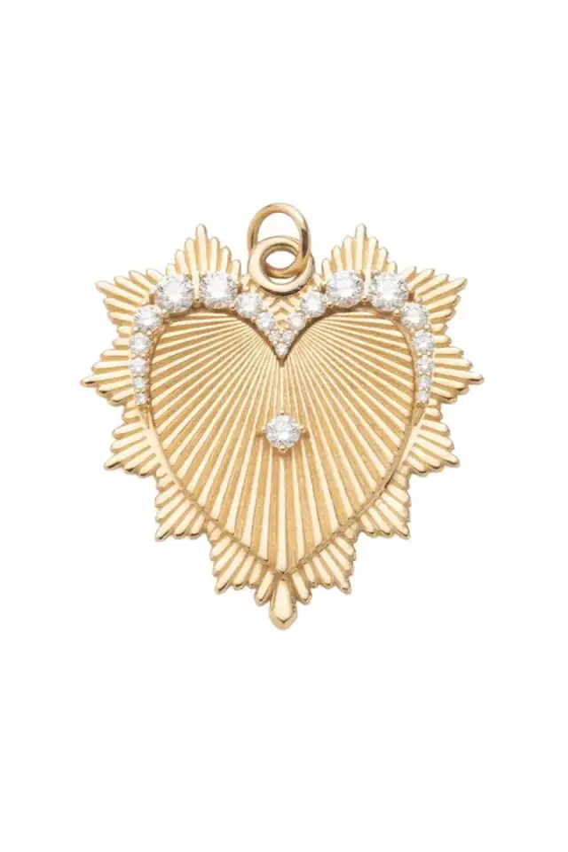 Foundrae Graduated Diamond Heart Love Token