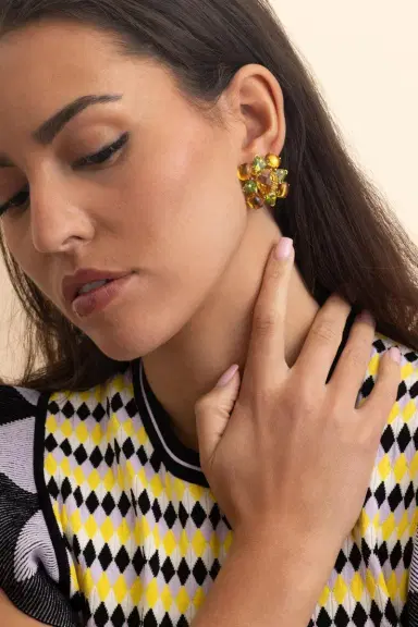TONY DUQUETTE Green Amethyst Peridot Drop Earrings | Thumbnail 4 TONY DUQUETTE Green Amethyst Peridot Drop Earrings | Thumbnail 4