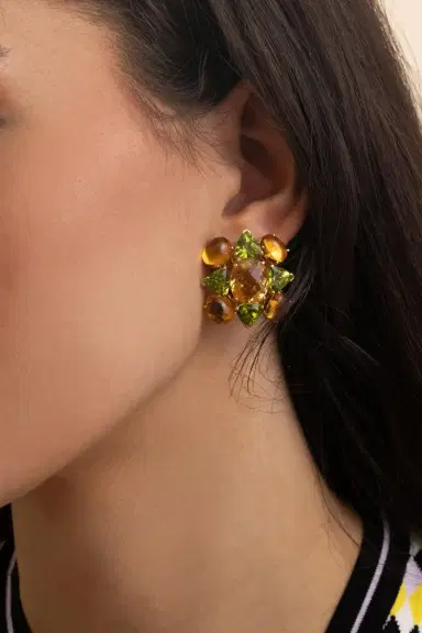 TONY DUQUETTE Green Amethyst Peridot Drop Earrings | Thumbnail 5 TONY DUQUETTE Green Amethyst Peridot Drop Earrings | Thumbnail 5