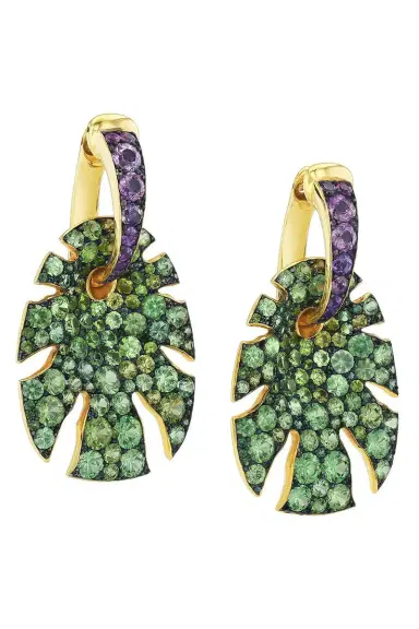 VRAM Green Purple Sapphire Split Super Sine Earrings | Thumbnail 5 VRAM Green Purple Sapphire Split Super Sine Earrings | Thumbnail 5