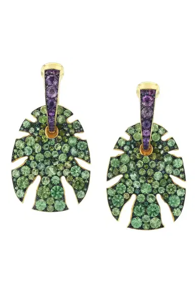VRAM Green Purple Sapphire Split Super Sine Earrings | Thumbnail 1 VRAM Green Purple Sapphire Split Super Sine Earrings | Thumbnail 1