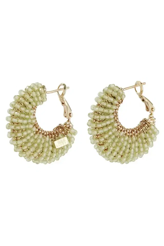 Gas Bijoux Green Quartz Small Izzia Earrings