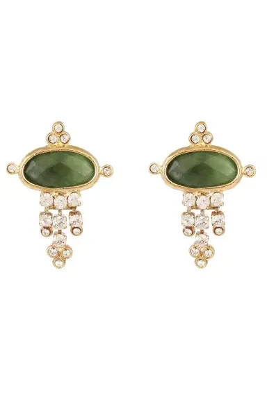 Gas Bijoux Green Small Tiki Earrings | Thumbnail 1 Gas Bijoux Green Small Tiki Earrings | Thumbnail 1