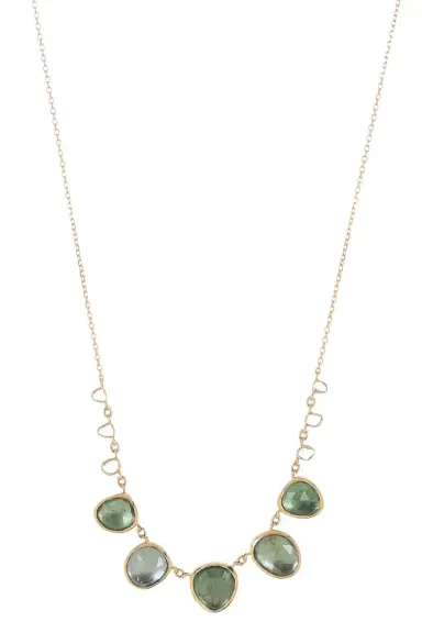CELINE DAOUST Green Tourmaline and Diamond Necklace | Thumbnail 1 CELINE DAOUST Green Tourmaline and Diamond Necklace | Thumbnail 1