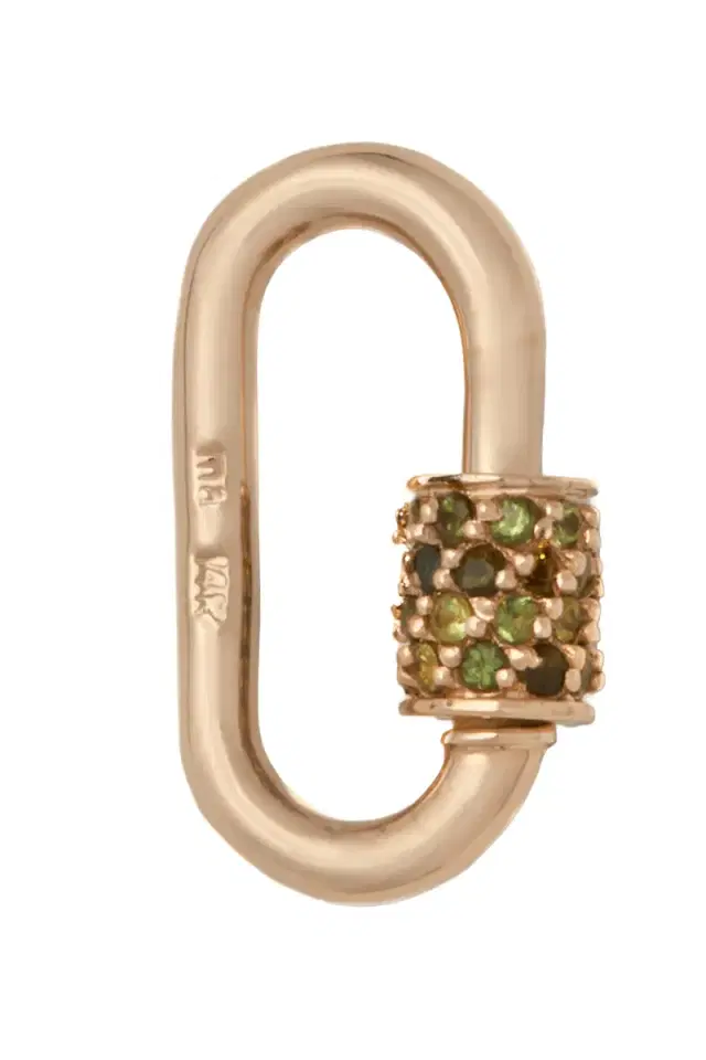 Marla Aaron Green Tourmaline Stoned Babylock