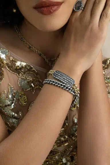 Sylva & Cie Grey Diamond Ten Table Bracelet | Thumbnail 2