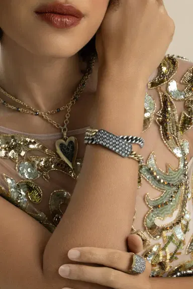 Sylva & Cie Grey Diamond Ten Table Bracelet | Thumbnail 3