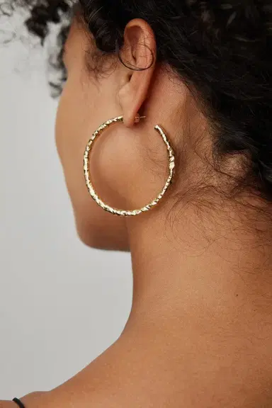 Jennifer Fisher Hailey Hoop Earrings - 2in | Thumbnail 2 Jennifer Fisher Hailey Hoop Earrings - 2in | Thumbnail 2