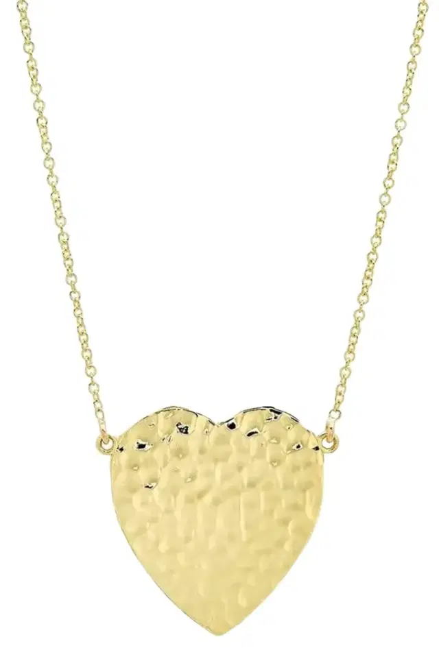 Jennifer Meyer Hammered Heart Necklace