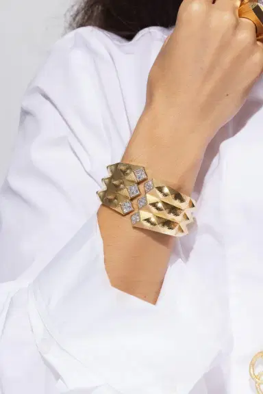 DAVID WEBB Hammered Origami Cuff Bracelet | Thumbnail 4