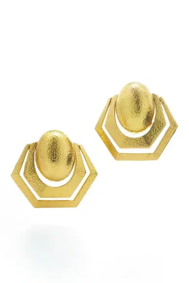 DAVID WEBB Hammered Swing Earrings | Thumbnail 1
