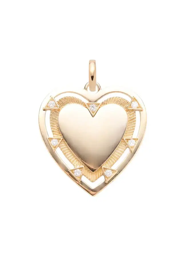Foundrae Heart - True Love Engravable Large Heart Medallion