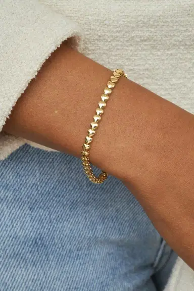 Jennifer Meyer Heart Tennis Bracelet | Thumbnail 2