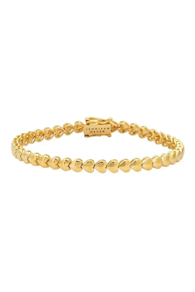 Jennifer Meyer Heart Tennis Bracelet