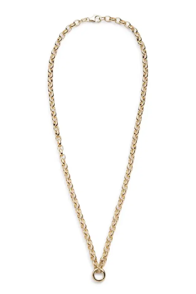 Foundrae Heavy Open Belcher Chain Necklace - 24in