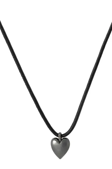 Jennifer Fisher Hematite Puffy Heart Choker Necklace | Thumbnail 1 Jennifer Fisher Hematite Puffy Heart Choker Necklace | Thumbnail 1