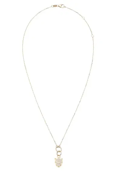 Foundrae Horseshoe Protection Fine Belcher Necklace | Thumbnail 1