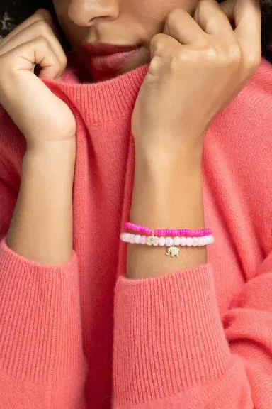 Sydney Evan Hot Pink Opal Turquoise Evil Eye Charm Bracelet | Thumbnail 4 Sydney Evan Hot Pink Opal Turquoise Evil Eye Charm Bracelet | Thumbnail 4