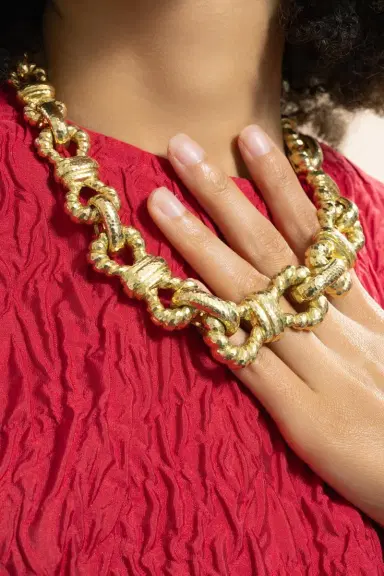 DAVID WEBB Infinity Rope Hammered Necklace | Thumbnail 5 DAVID WEBB Infinity Rope Hammered Necklace | Thumbnail 5