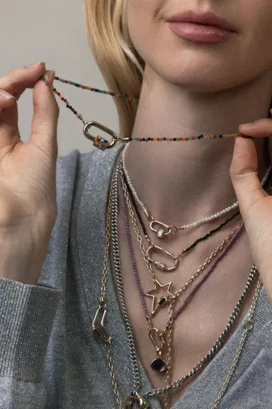 Marla Aaron Itty Bitty Colored Agate Strand | Thumbnail 2