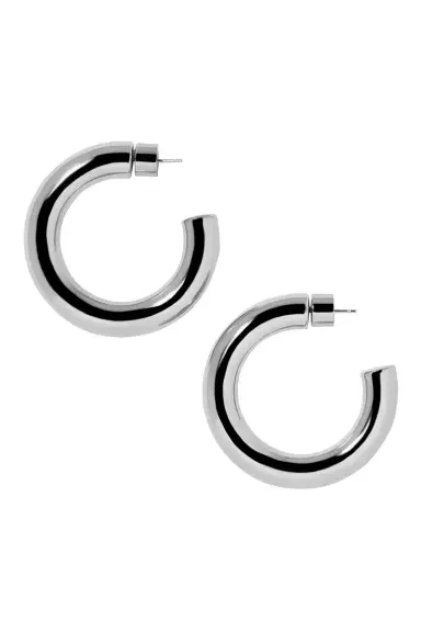 Jennifer Fisher Jamma Mini Hoop Earrings - Silver - 1in | Thumbnail 1 Jennifer Fisher Jamma Mini Hoop Earrings - Silver - 1in | Thumbnail 1