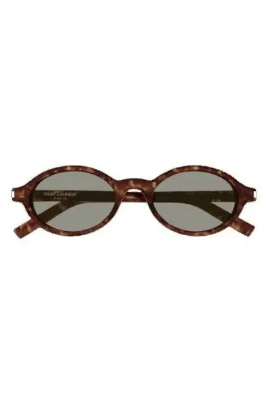 Saint Laurent Jeanne Oval Angle Sunglasses | Thumbnail 1