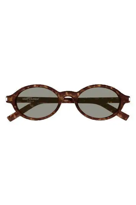 Saint Laurent Jeanne Oval Angle Sunglasses