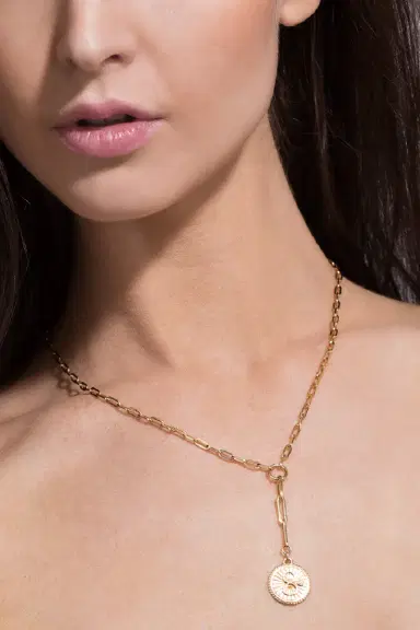 Foundrae Karma Medallion Necklace | Thumbnail 2