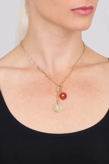 Foundrae Karma Medallion Necklace | Thumbnail 3