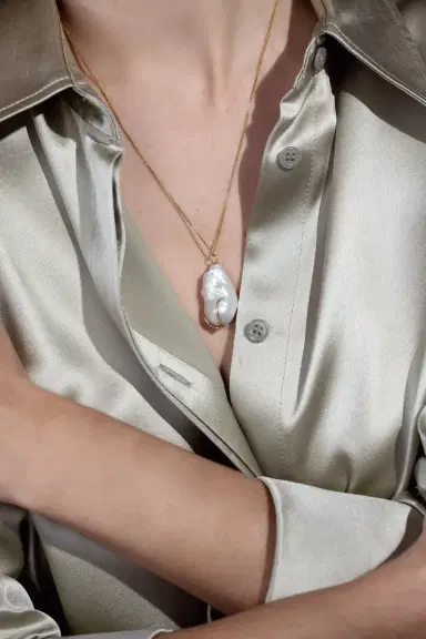 YI COLLECTION Kintsugi Necklace | Thumbnail 4