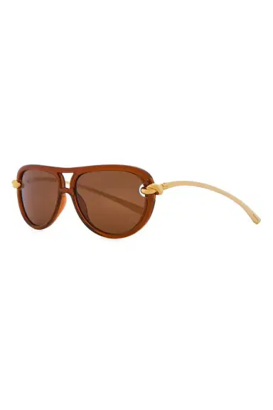 Bottega Veneta Knot Aviator Sunglasses | Thumbnail 4