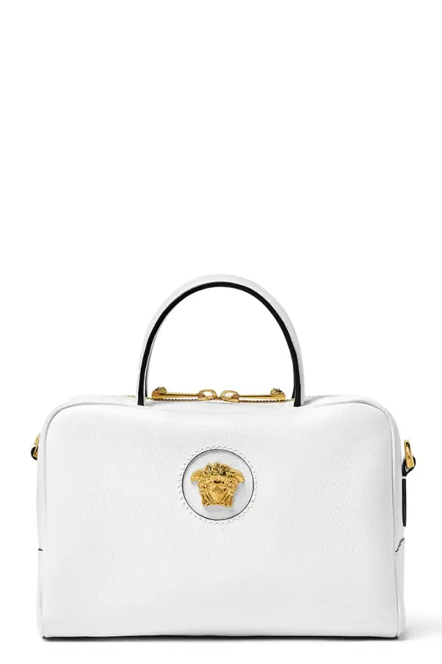 Versace La Medusa Boston Bag - White