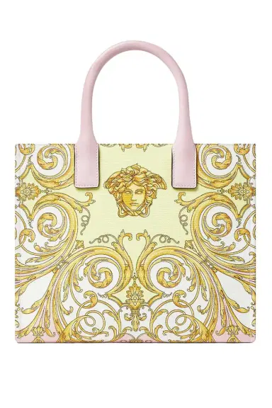 Versace La Meduse Small Tote Bag - Pastel Pink Multi | Thumbnail 6 Versace La Meduse Small Tote Bag - Pastel Pink Multi | Thumbnail 6