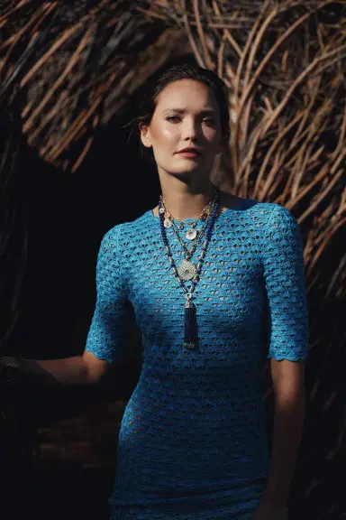 Harwell Godfrey Lapis Baht and Bead Necklace | Thumbnail 3 Harwell Godfrey Lapis Baht and Bead Necklace | Thumbnail 3
