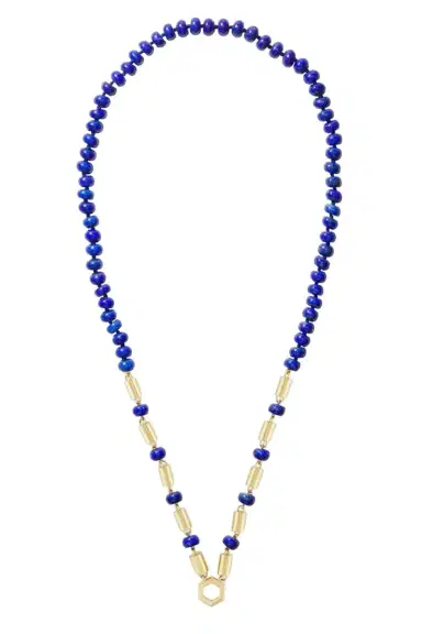 Harwell Godfrey Lapis Baht and Bead Necklace | Thumbnail 1 Harwell Godfrey Lapis Baht and Bead Necklace | Thumbnail 1