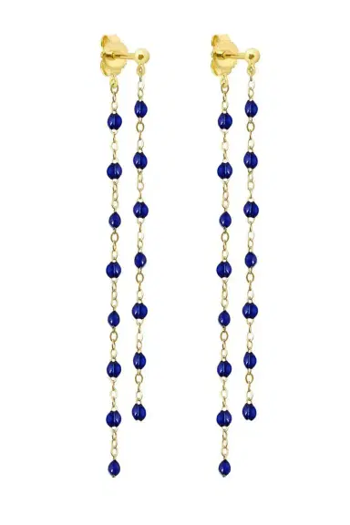 Gigi Clozeau Lapis Classic Gigi Dangling Earrings - Yellow Gold | Thumbnail 1