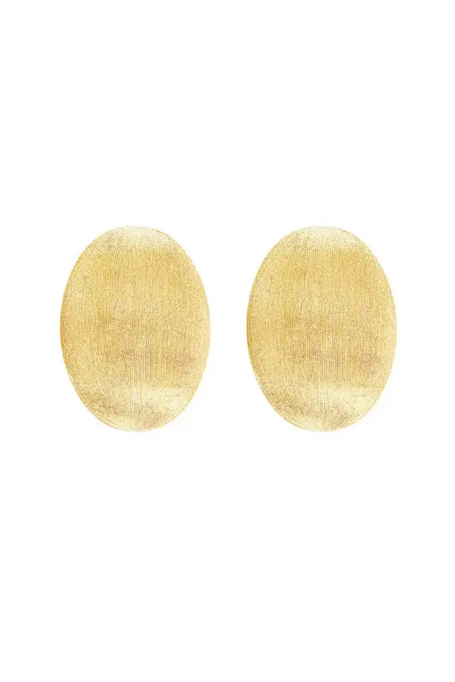 NANIS Large "Muse" Gold Perle Stud Earrings