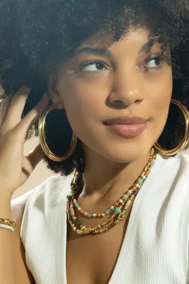 Gas Bijoux Large Atik Hoop Earrings | Thumbnail 3 Gas Bijoux Large Atik Hoop Earrings | Thumbnail 3