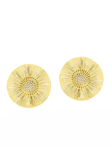 CAROL KAUFFMANN Large Diamond Explosion Earrings | Thumbnail 1 CAROL KAUFFMANN Large Diamond Explosion Earrings | Thumbnail 1
