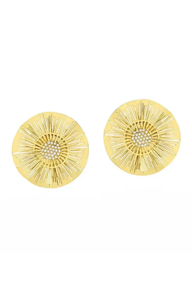 CAROL KAUFFMANN Large Diamond Explosion Earrings