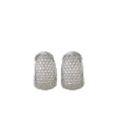 TAMARA COMOLLI Large Diamond Hoop Earrings | Thumbnail 1 TAMARA COMOLLI Large Diamond Hoop Earrings | Thumbnail 1