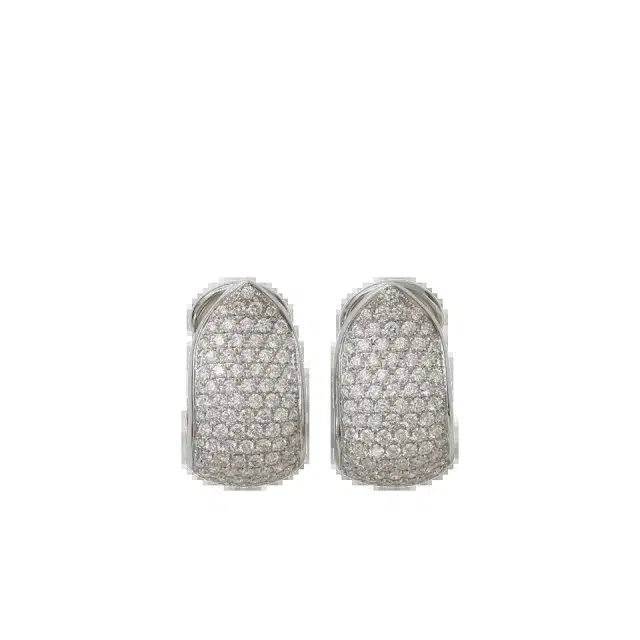 TAMARA COMOLLI Large Diamond Hoop Earrings