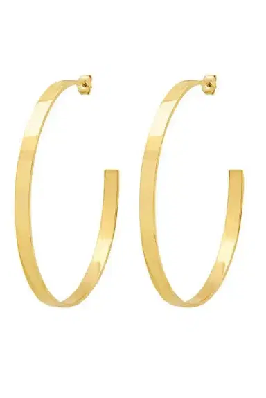 Jennifer Meyer Large Ellen Hoops | Thumbnail 1