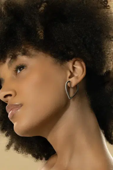 CADAR Large Endless Heart Hoops | Thumbnail 3