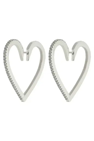 CADAR Large Endless Heart Hoops | Thumbnail 1