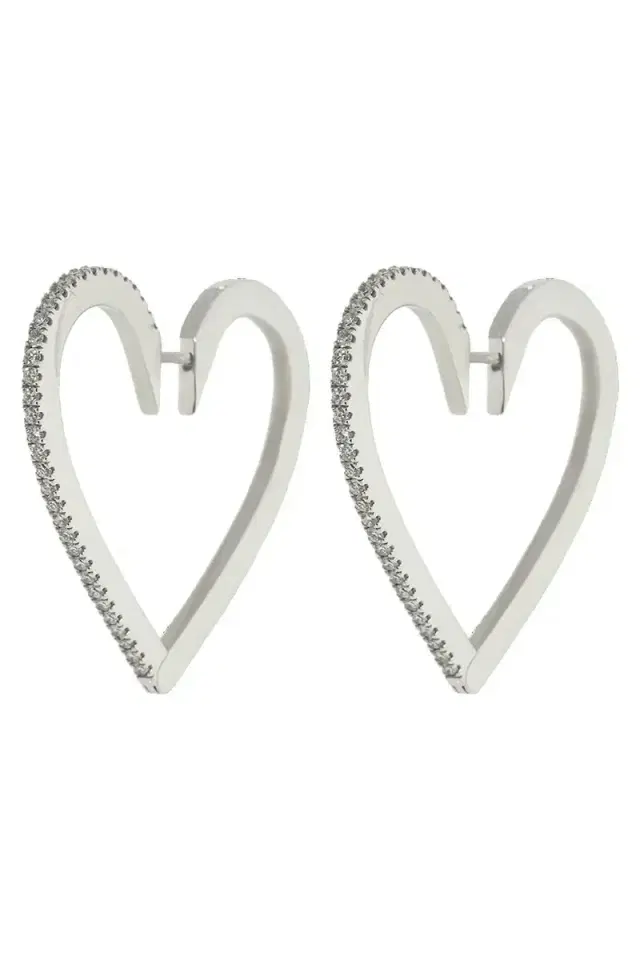 CADAR Large Endless Heart Hoops